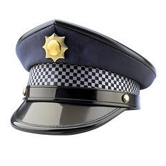 Police Officer Hat: High-Resolution Image for Stock Use on Transparent  background