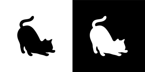 Relaxed Cat in Profile Variation  © iChan Design