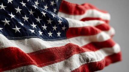 Waving American flag symbolizes freedom and pride during national celebrations like Independence Day and Memorial Day events