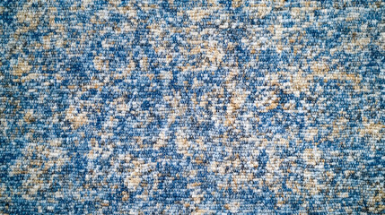 Blue & Beige Carpet Texture Close Up