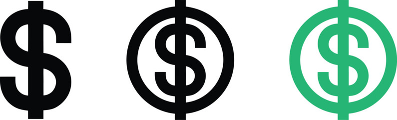Obraz premium Dollar sign icon. Money bag with dollar coin. Save money vector illustration. USD sign vector silhouette. Cash back icon illustration