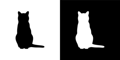 Feline Leaping Silhouette Variation  © iChan Design