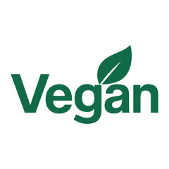 Fototapeta premium Eco-Friendly Vegan Leaf Symbol Logo