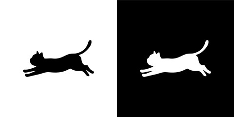 Purring Cat Outline Variation  © iChan Design