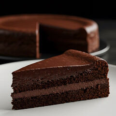 Slice of Chocolate Cake