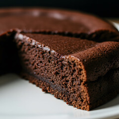 Rich Chocolate Cake Slice
