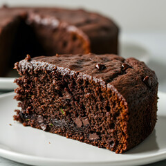 Delicious Chocolate Cake Slice