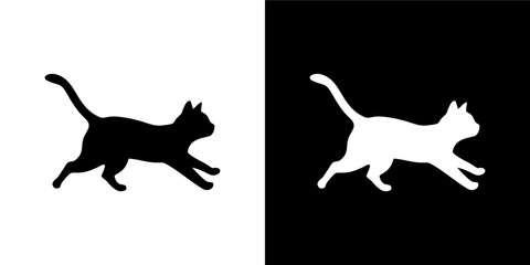 Purring Cat Outline Variation  © iChan Design