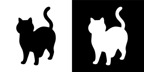 Purring Cat Outline Variation  © iChan Design