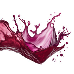 Red wine liquid swirl splash with tiny bubbles creating dynamic wave effect, showcasing beauty of fluid motion and vibrant color, grapes juice wine liquid