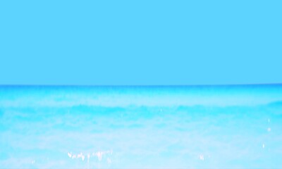 blue water background horizon blue sky 