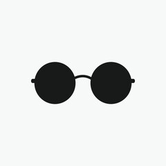 summer icon sunglasses vector silhouette