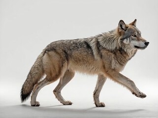 Fototapeta premium A full-body shot of a wolf