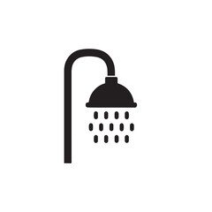 Modern Shower Outline Vector Art