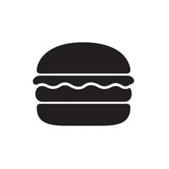 Burger Side View Silhouette