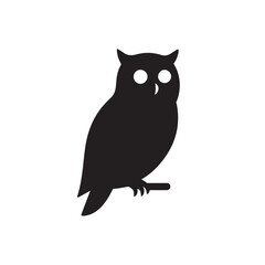 Owl Side View Silhouette