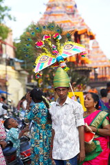 potrait of a boy in a carnival festival