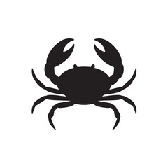 Abstract Crab Black Vector Design