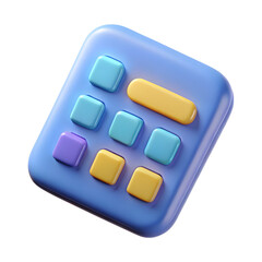 Isolated on white, a blister pack contains blue medicine pills, offering a view of healthcare in a simple package