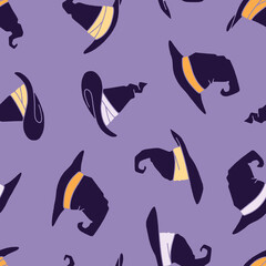 Wizard Hat Vector Seamless Pattern Background for Surface Print Fabric Fashion Wrapping