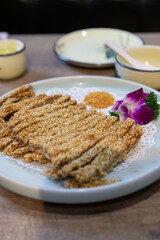 Sesame Crusted Steak stripe