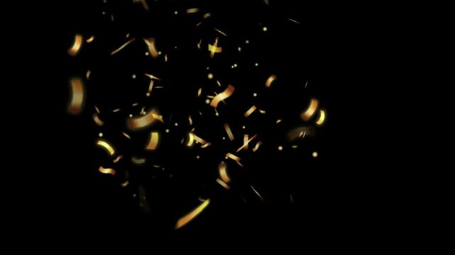 Gold dots lines movement. 