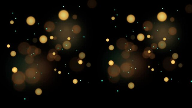 Gold dots lines movement. 