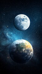 Fototapeta premium Celestial bodies in space