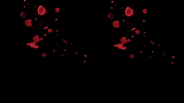 Gold dots lines movement. 