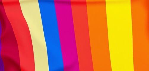 Obraz premium Crisscross stripes of progress pride flag colors form a vibrant background ideal for Pride Month banners, banner, lesbian