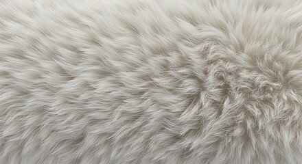 Soft Whisper: Textured Cream Fur Close-Up