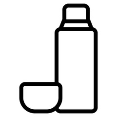 thermo icon with outline style and pixel perfect base. Suitable for website design, logo, app and UI. Based on the size of the icon in general, so it can be reduced.