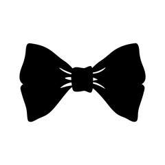 Black Bow Tie Silhouette. Perfect for Formal Wear, Tuxedo,  Logos & Fashion Branding