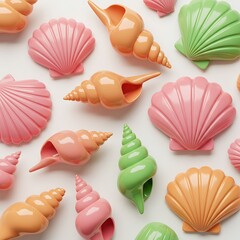 Pastel Seashells: A Summer Dream