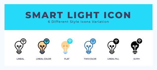 Smart light symbol icon vector. symbol illustration