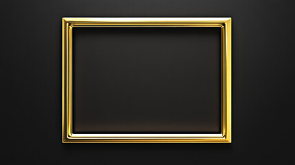 Golden empty frame