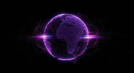 Obraz premium Digital representation of Earth (1)