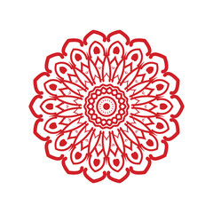 Red Mandala: A symmetrical and intricate red mandala, perfect for artistic projects, meditation practices, or spiritual exploration. A timeless symbol of balance, harmony, and inner peace.