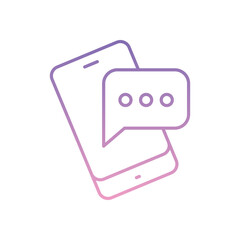 Fototapeta premium Chat Icon vector stock illustration