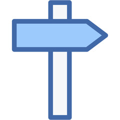 Fototapeta premium Vector Icon Direction, Guidepost, Street Sign, Road Sign, Guidance, Signaling