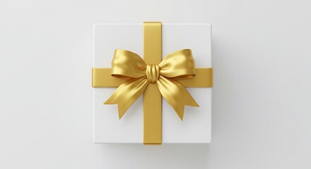 Golden Gleam: A 3D Gift Render