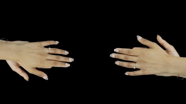 women hand movement. 