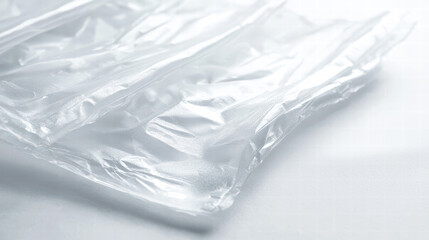 Translucent plastic material: A simple yet evocative image features several sheets of transparent plastic, catching the light to showcase their texture and purity.