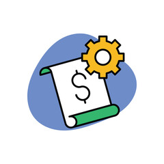 Finance Chart Icon vector stock illustration