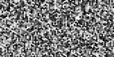 black and white hexagonal technology background texture, 3d illustration rendering