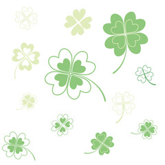 clover shamrock lucky fabric leaf wallpaper Patrick's day