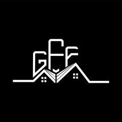GFF Real State logo design, GFF simple and modern logo. GFF luxurious alphabet design