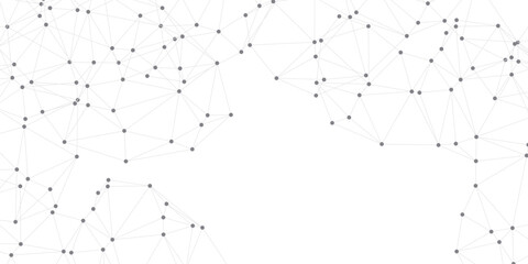 Geometric abstract background with connected line and dots. Graphic background for your design