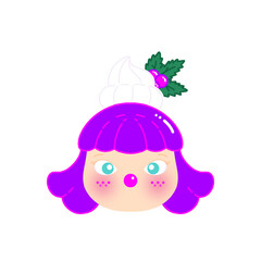 little girl in the grape wip garden