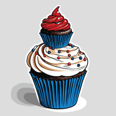cup cake vector for design needs